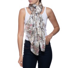 INC International Concepts Secret Garden Wrap Scarf, White