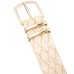  Woven Metallic Fabric Panel Belt