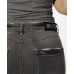  Women’s High Rise Cropped Flare Jeans, Gray, Size 27
