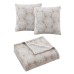 Home 3 PC Yasmina Rainy Day Decorative Pillows and Throw Set, Beige