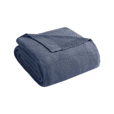 Ink+Ivy Bree Knit Full/Queen Blanket Bedding,  Full/Queen, Navy