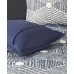  Ellipse King/California King 3 Piece Cotton Jacquard Comforter Set, Blue