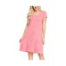  Women’s Swing Dress with Pockets, (Pink,Small)