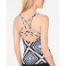  Major Shade Push-Up Tankini Top, Black, 12