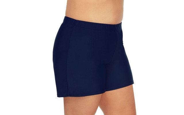  Plus Size Swim Shorts, Navy, 18W