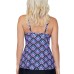  Scorpio Underwire Tankini Top,Purple,8