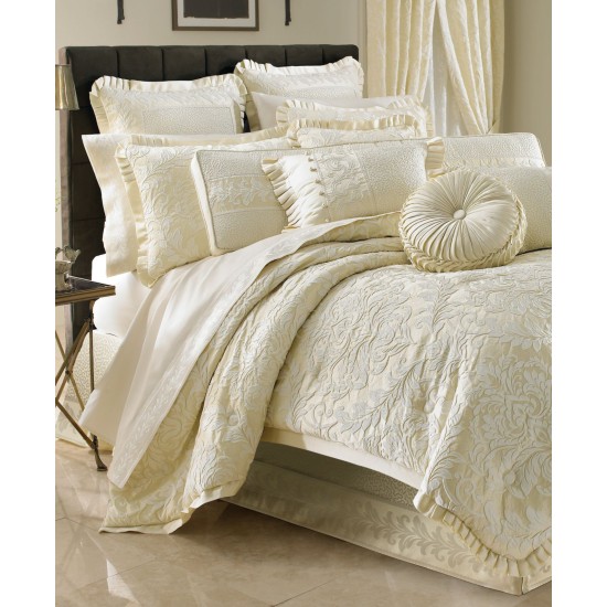  Marquis Queen 4-Pc. Comforter Set, Cream