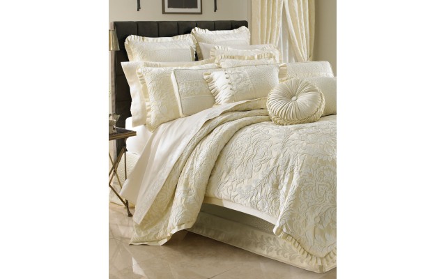  Marquis Queen 4-Pc. Comforter Set, Cream