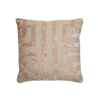 Jaipur Living Nikki Chu By Ordella 22″ Geometric Down Throw Pillow, Beige/Pink