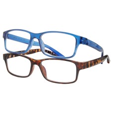 Jamie by M+ Boy's Youth Blue Light Glasses with Pouch, 2-pack