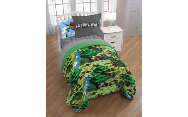  Minecraft Twin 6-Pc. Comforter Set, Green