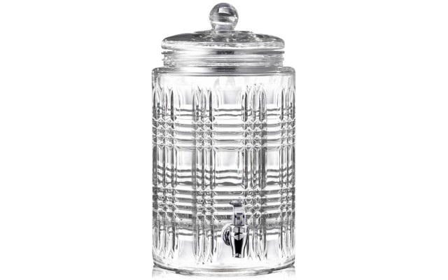  Portland 2-Gallon Beverage Dispenser with Glass Lid, Clear