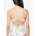  Tie-Dyed Crossed-Back Tankini Top, MULTI/COLOR, Large