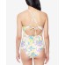 Tie-Dyed Crossed-Back Tankini Top, MULTI/COLOR, Large