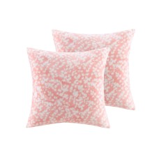 Jla Home Patterned 2-pack Decorative Pillows, Pink, 18″ x 18″
