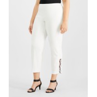 Jm Collection Plus Size Loop-Hem Ankle Pants