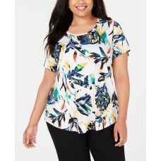 Jm Collection Plus Size Printed T-Shirt