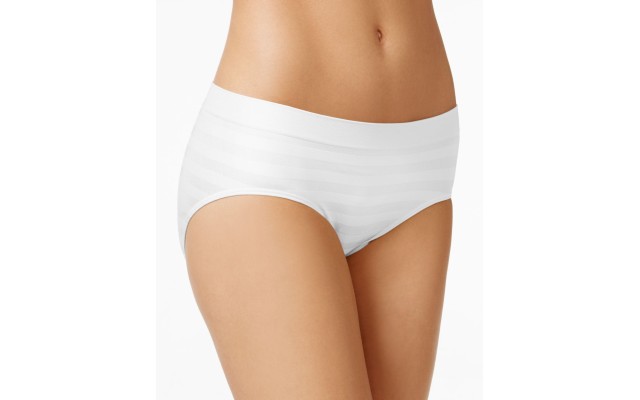  Women’s Underwear Matte & Shine Seamfree Hipster, White, 6