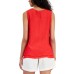  Women's Crochet-Trim Tank Top, Poinsetta, XS