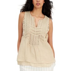 JPR Studio Women's Crochet-Trim Tank Top