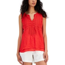 JPR Studio Women's Crochet-Trim Tank Top