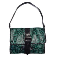 Kate Moss For Longchamp Women Green Leather Shoulder Bag One Size