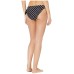  Lia Dot Reversible Side Tie Bikini Bottoms, Small, Black/White