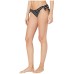  Lia Dot Reversible Side Tie Bikini Bottoms, Medium, Black/White