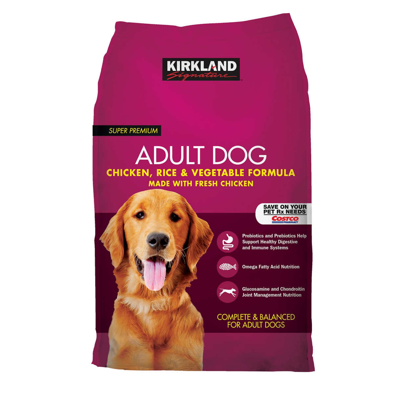 Kirkland Signature Adult Formula Chicken, Rice and Vegetable Dog Food