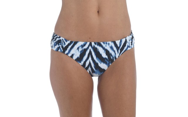  Animal Instinct Reversible Hipster Bikini Bottoms, Indigo, 8