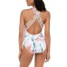 Orchid Printed Strappy Back On, 4, Multicolor