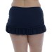  Plus Size Island Goddess Skirted Swim Bottoms Women’s Swimsuit, Navy, 22W