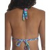  Printed Halter Bikini Top Women’s Swimsuit, Blue, 8