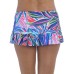  Printed Hipster Swim Skirt, 14, Multicolor