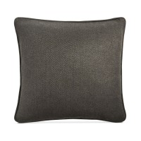 Lacourte Matilda Herringbone 20″ Square Decorative Pillow, Charcoal