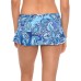 Lauren by Ralph Lauren Paisley Swim Skirt, 8, Navy