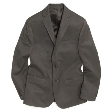 Lauren Ralph Lauren Big Boys Husky Solid Blazer Jacket, (Grey,18)