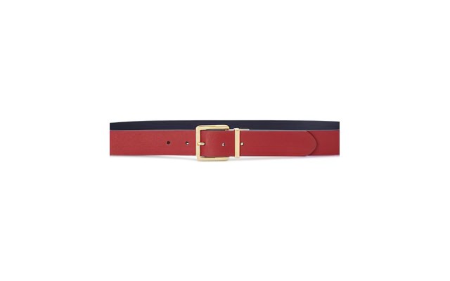 LAUREN Ralph Lauren Logo-Tip Pebbled Leather Belt