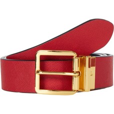 LAUREN Ralph Lauren Logo-Tip Pebbled Leather Belt