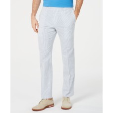 Lauren Ralph Lauren Mens Classic-fit Seersucker Dress Pants Blue 33×30