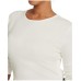  Plus Size Long Sleeve Top – White, 2X