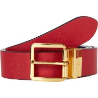LAUREN Ralph Lauren Reversible Crosshatch Square Buckle Belt, size-XL