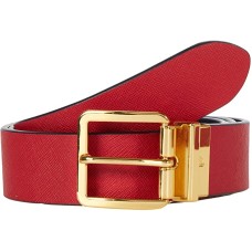 LAUREN Ralph Lauren Reversible Crosshatch Square Buckle Belt, size-XL
