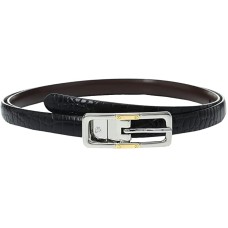 Lauren Ralph Lauren Skinny Reversible Belt, Charcoal L