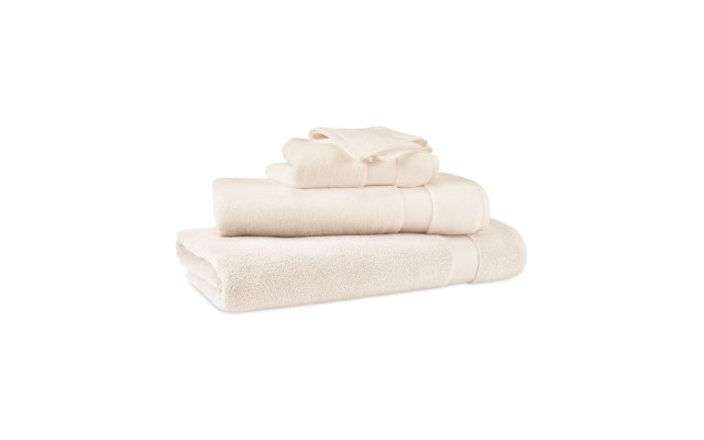 Lauren Ralph Lauren Wescott Luxurious Cotton Bath Towel, 56″ x 30″, Linen Cream