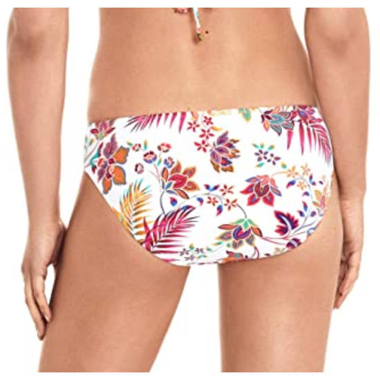 Lauren Ralph Lauren Jacobean Floral Hipster Bikini Bottom, White,12