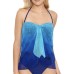 Lauren Ralph Lauren Women’s Plus Size One-Pieces Swimsuit, Blue, 16W