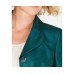  Petite Three-Button Shiny Skirt Suit