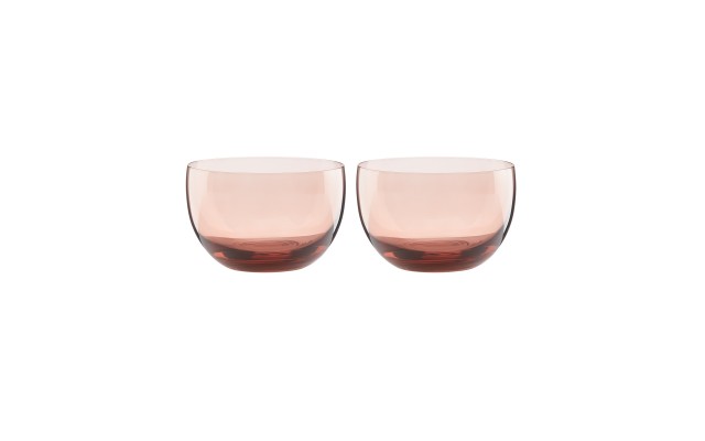  Sprig & Vine(tm) Glass Bowl Set Of 2,Pink