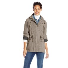 Levi’s Women’s Hooded Utility Jacket, Gray, X-Small